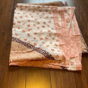 Coach only used once multi pattern cotton scarf